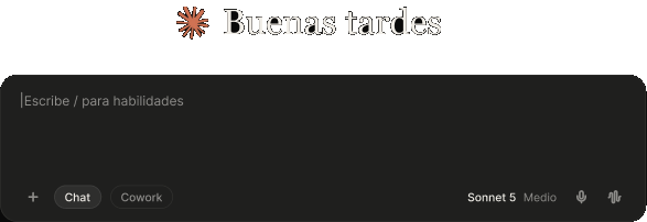 Caja de mensajes de Claude