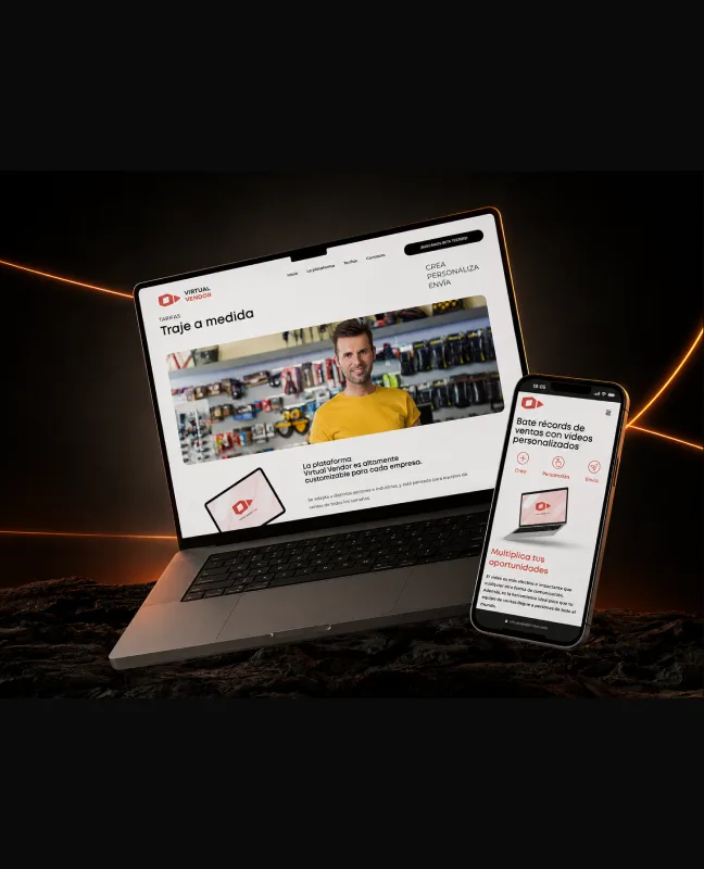 Virtual Vendor en portátil y móvil